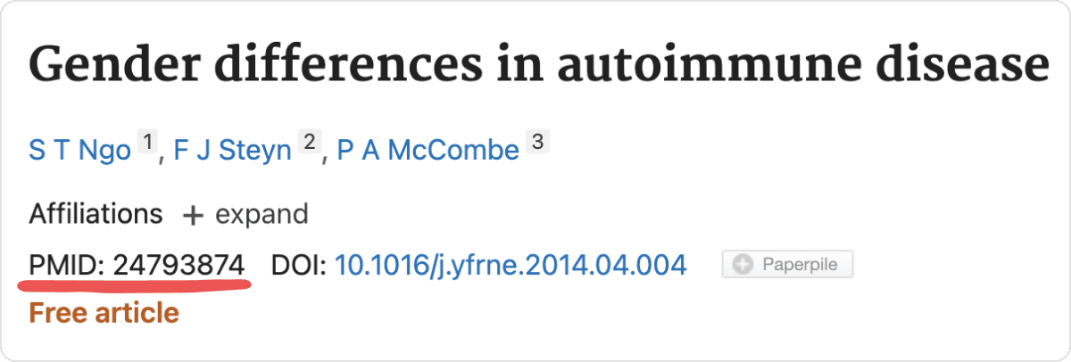 PubMed ID